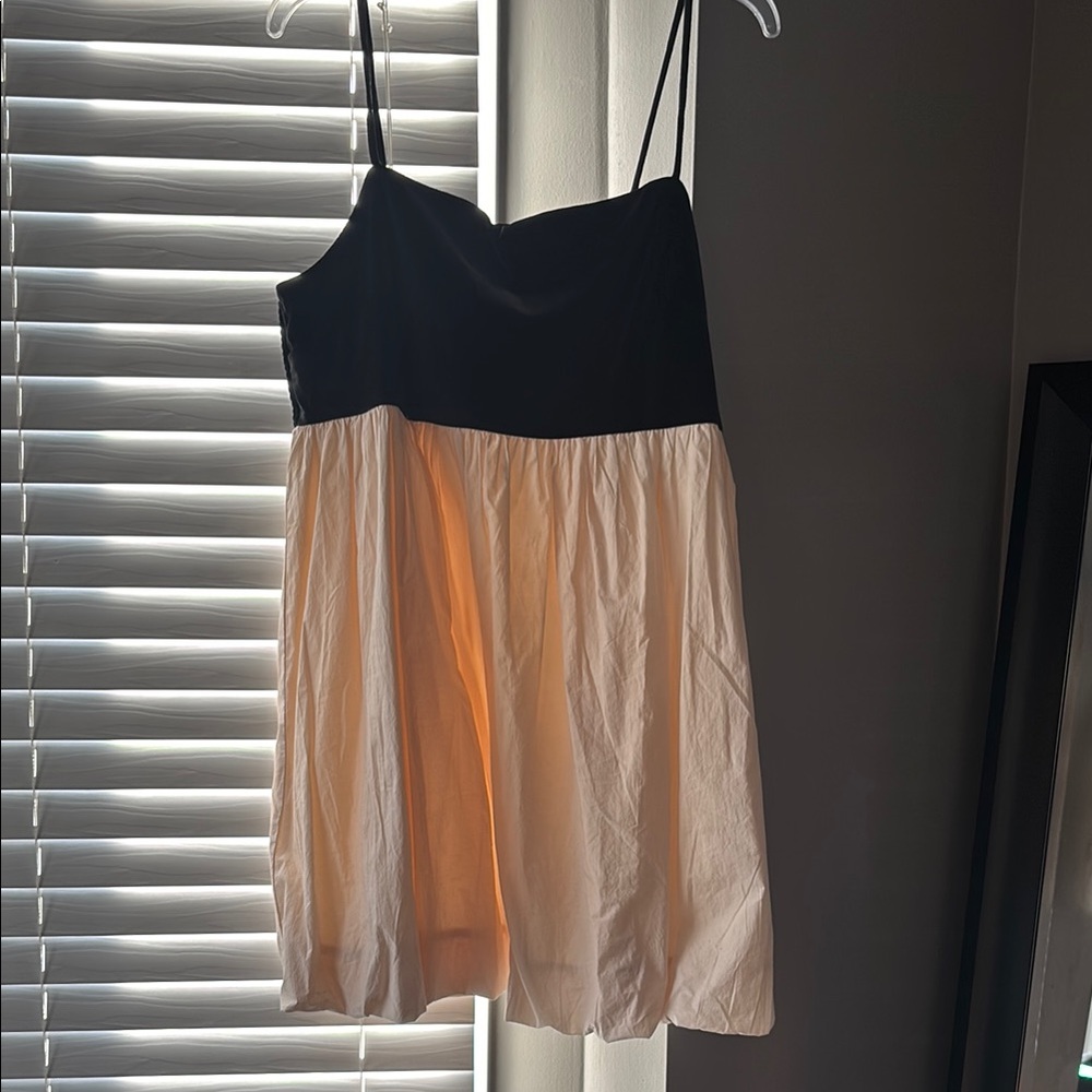 American Eagle Outfitters Black and Cream Dress